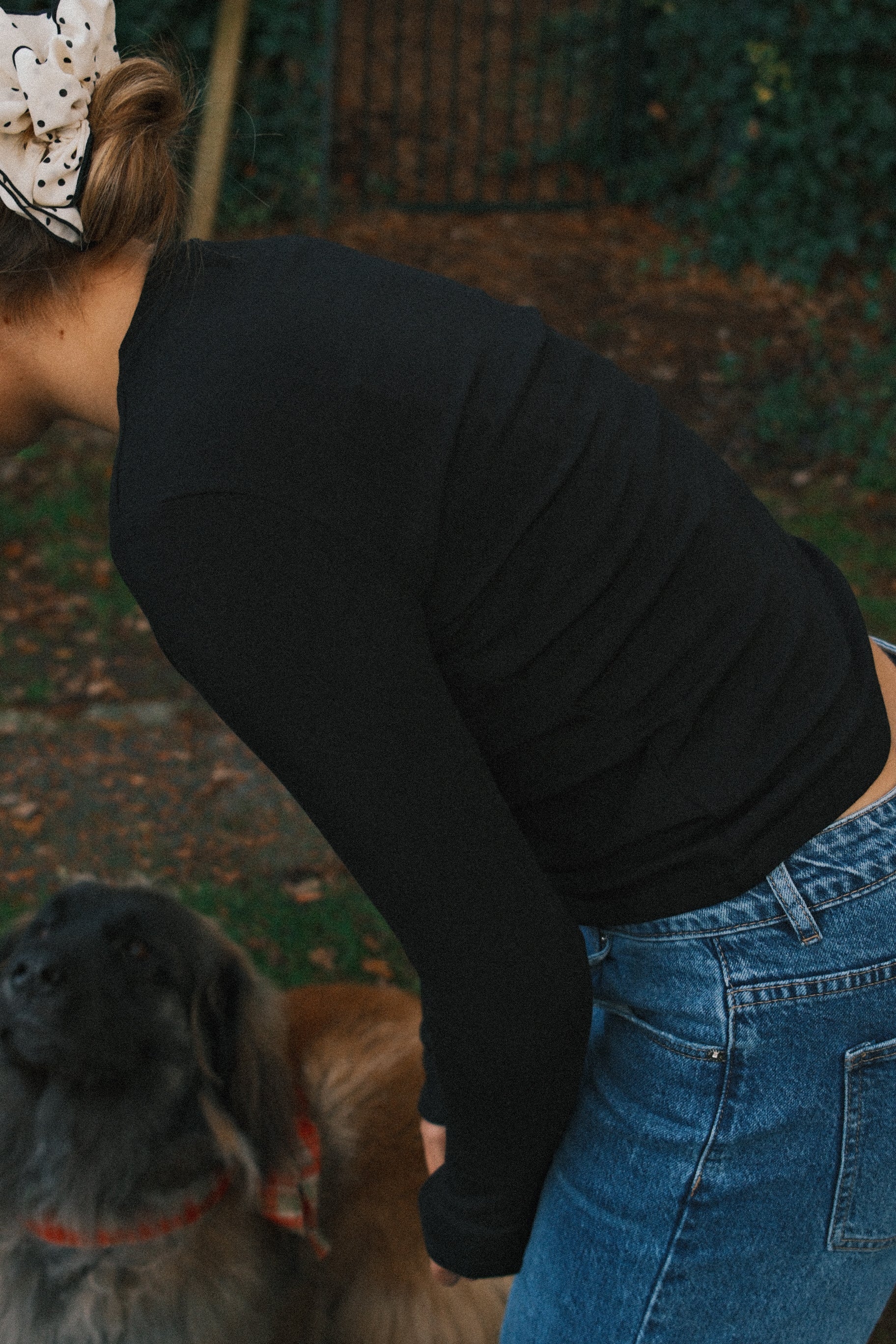 T-SHIRT A MANICA LUNGA RUDY NERA-Modaso