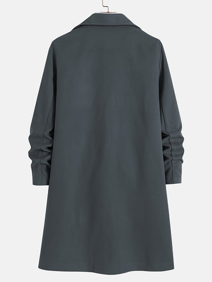 Trench Da Uomo - misto lana - monopetto - Trench di lana - Giacche da uomo-Modasso