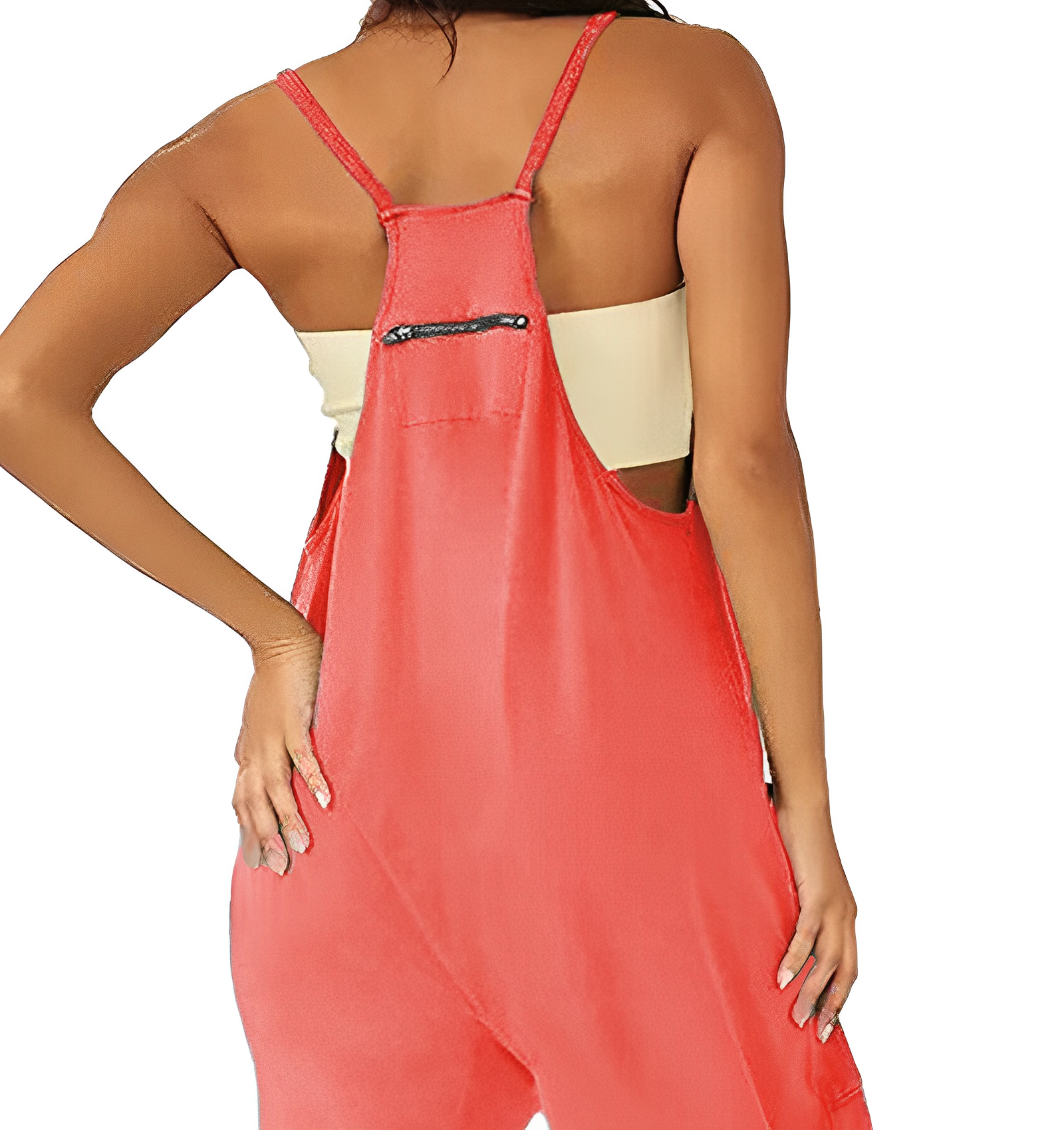 Tuta da donna | Senza maniche | Vestibilità ampia | Tuta casual | Salopette da donna-Modasso