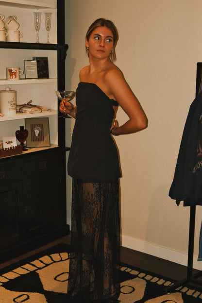 VESTITO NERO CORTO DONNA – ELEGANTE MINI ABITO DA FESTA CON SCHIENA SCOPERTA-Modaso