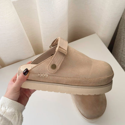 Zoccoli Platform da Donna in Camoscio-Modaso