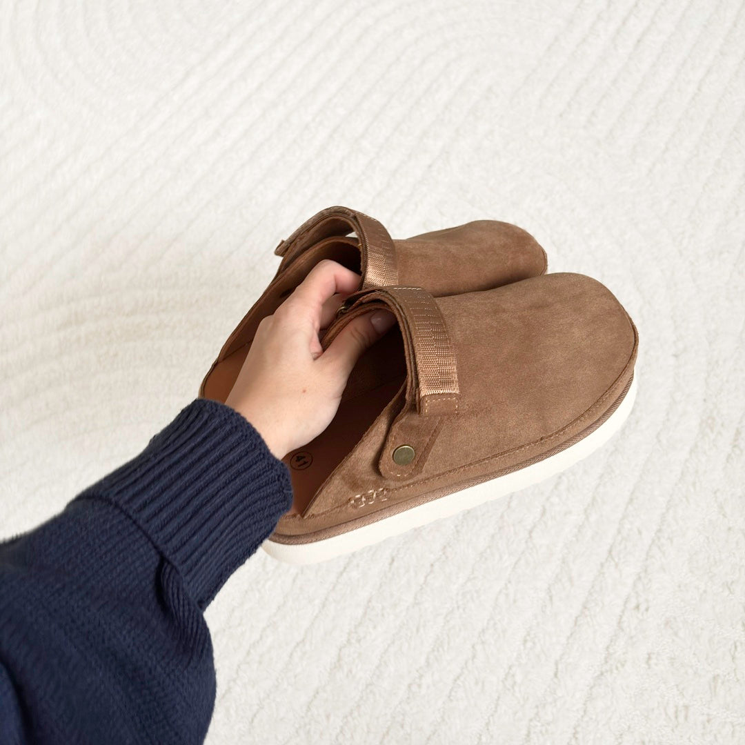 Zoccoli Platform da Donna in Camoscio-Modaso