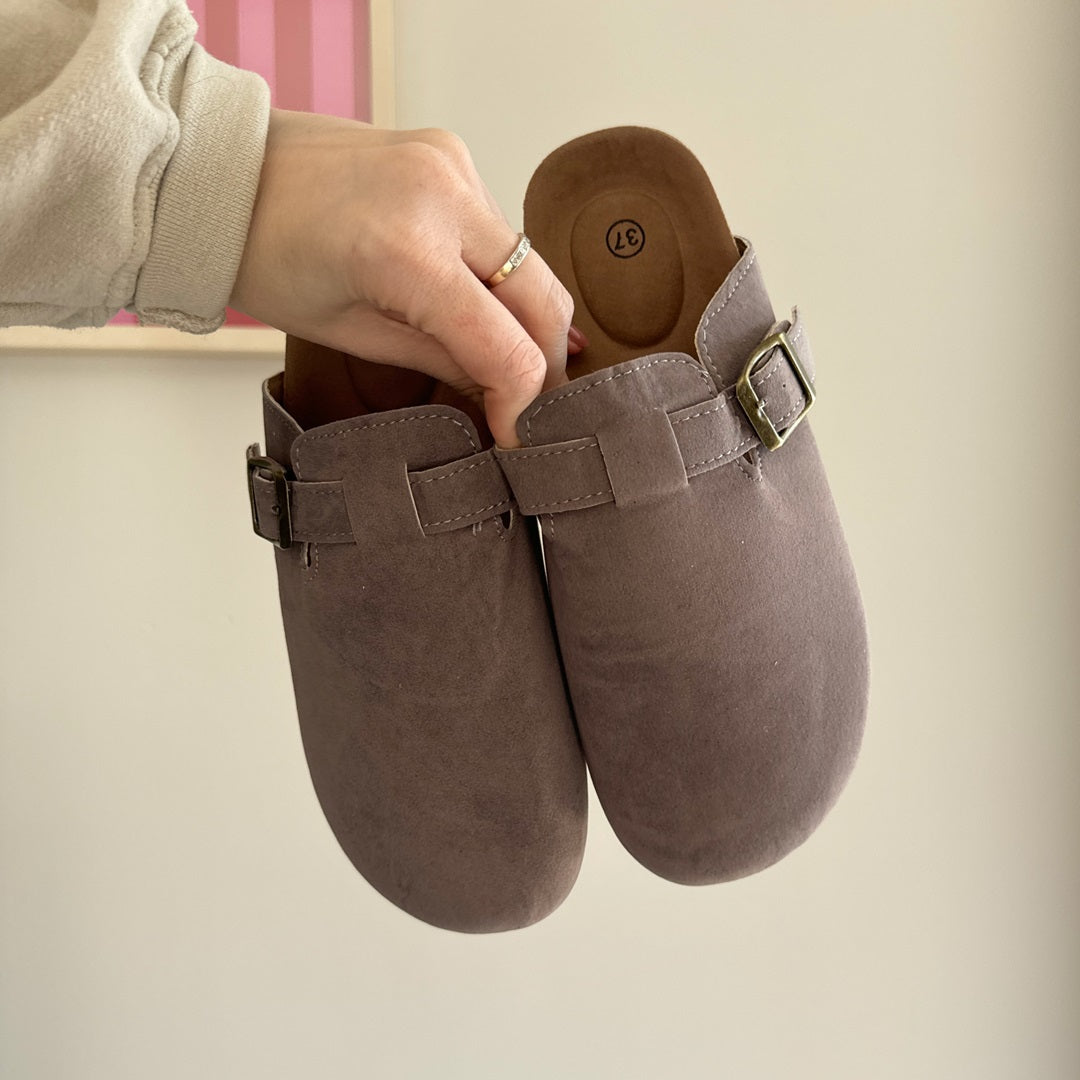 Zoccoli in Camoscio, Sabot da Donna Senza Lacci-Modaso