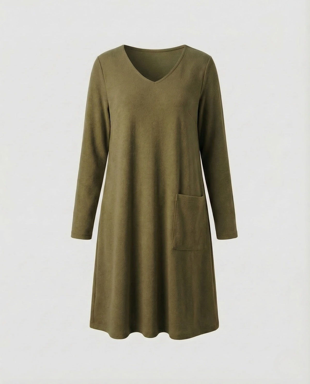 Abito in Maglia, Linea A, Manica Lunga, Tasche-Modaso