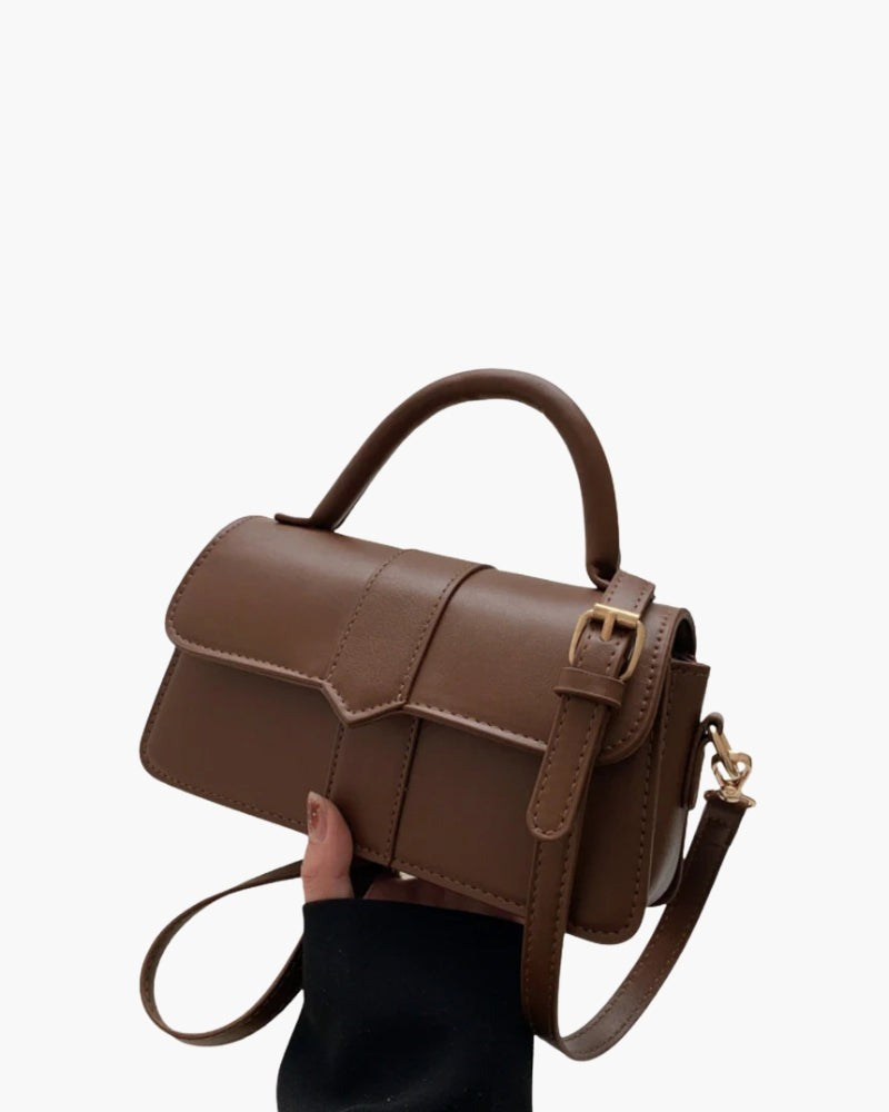 Borsa a Mano Donna, Pattina con Fibbia, Tracolla Rimovibile-Modaso