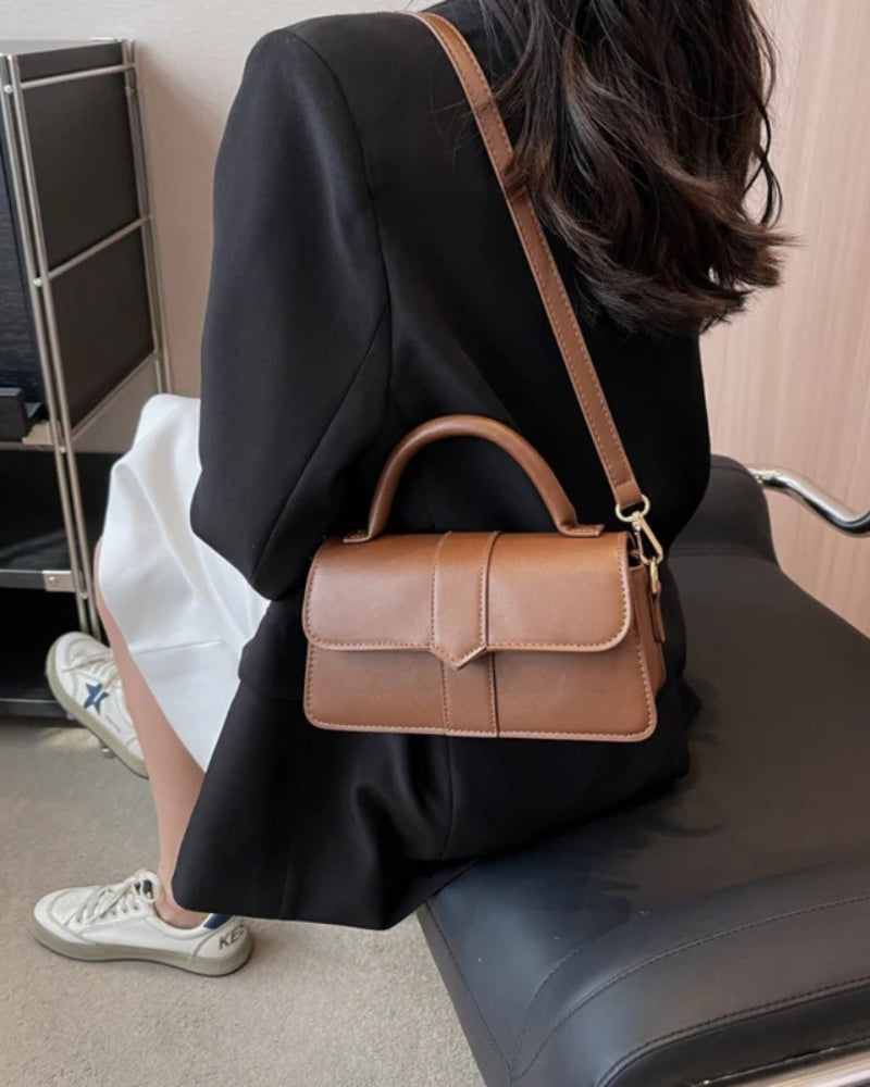 Borsa a Mano Donna, Pattina con Fibbia, Tracolla Rimovibile-Modaso