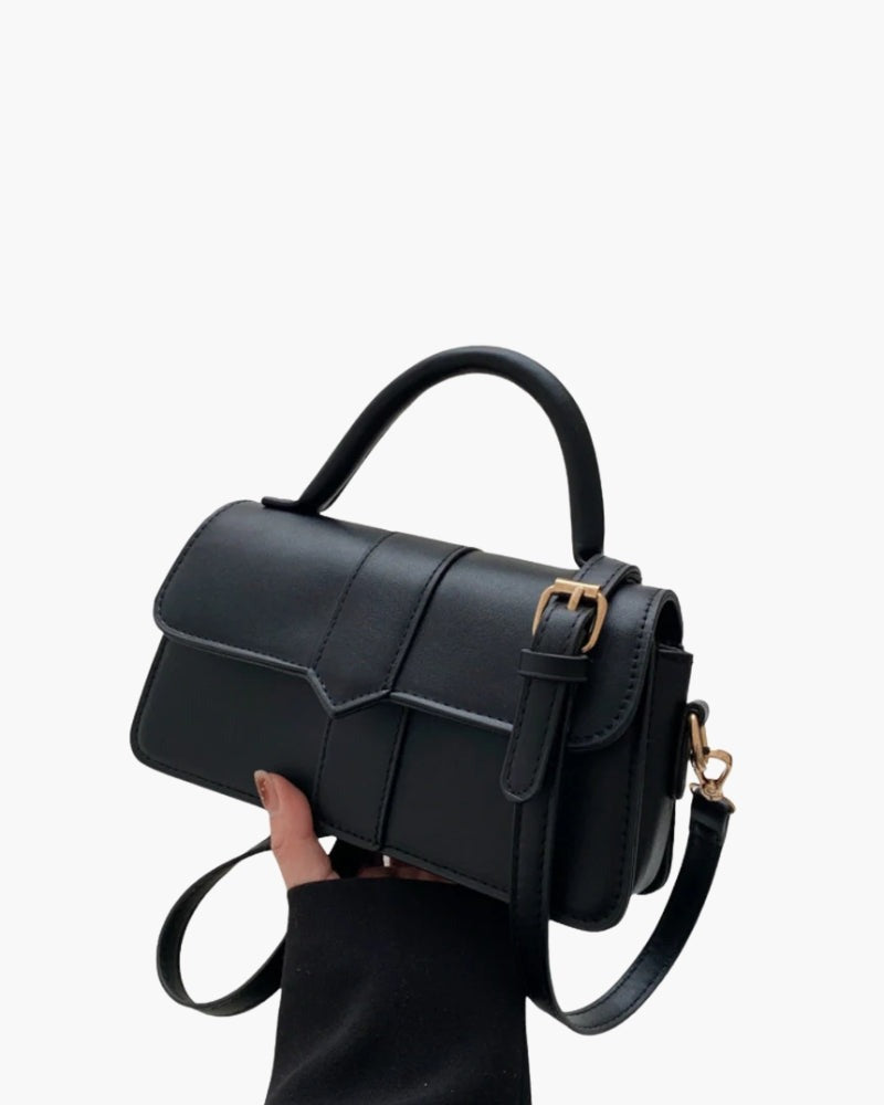 Borsa a Mano Donna, Pattina con Fibbia, Tracolla Rimovibile-Modaso