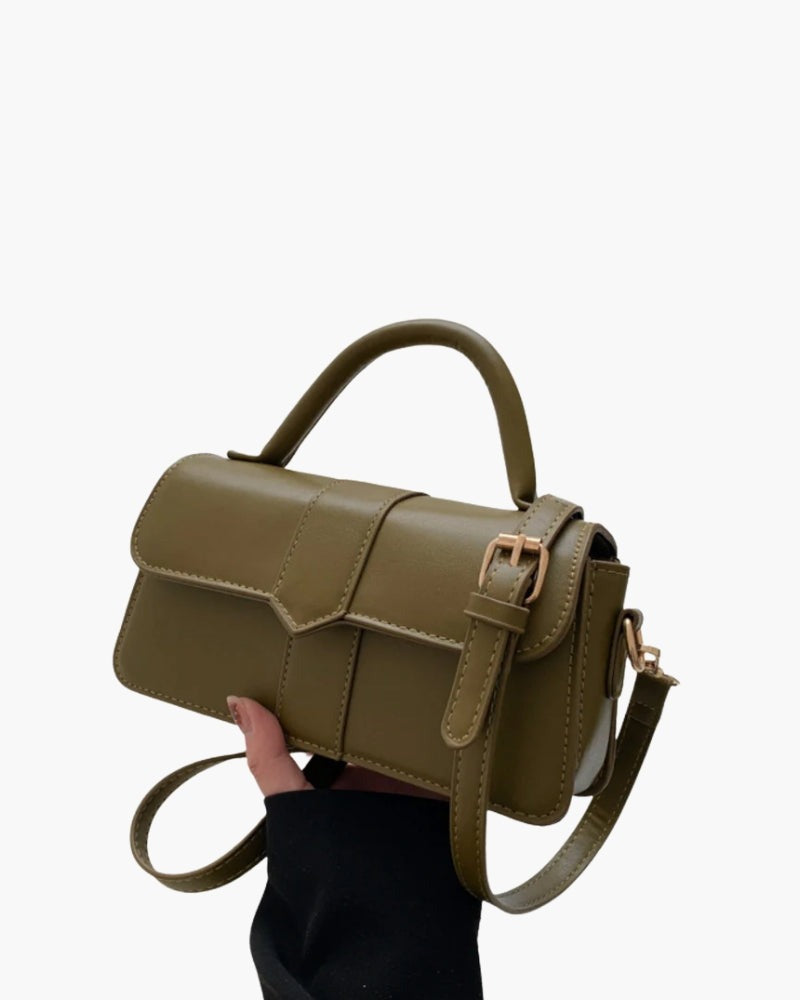 Borsa a Mano Donna, Pattina con Fibbia, Tracolla Rimovibile-Modaso