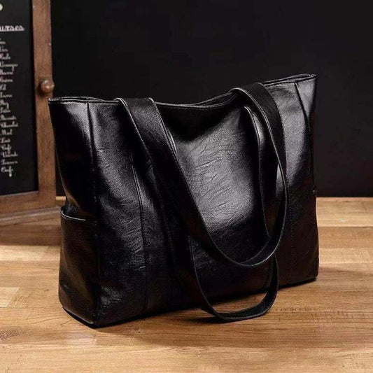 Borsa da Ufficio Donna, Shopper Ecopelle Vintage, Porta Laptop-Modaso