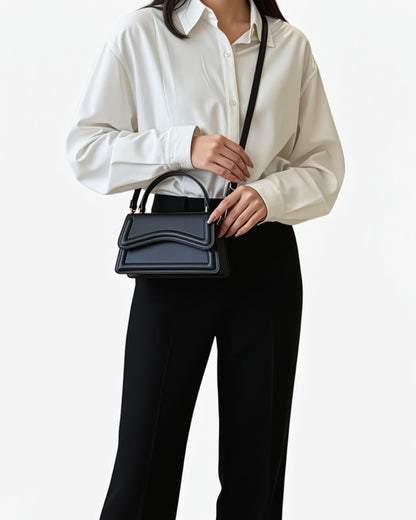 Borsa Piccola Tracolla, Pattina, Manico Corto, Tracolla Rimovibile-Modaso