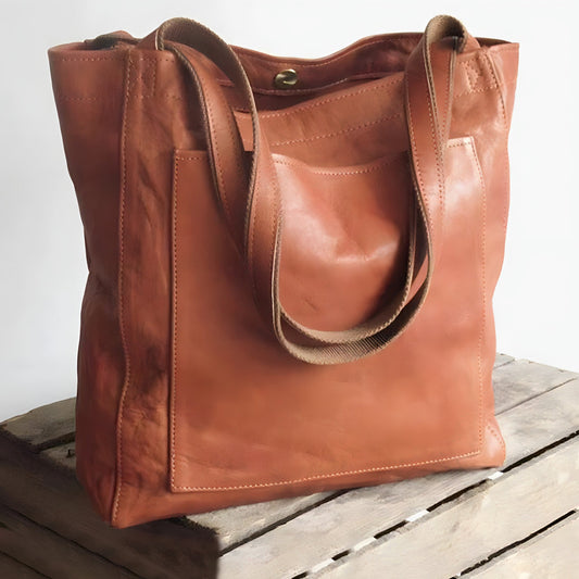Borsa Shopper Donna, Ecopelle Morbida, Grande Capienza-Modaso