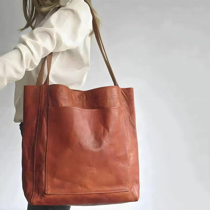 Borsa Shopper Donna, Ecopelle Morbida, Grande Capienza-Modaso