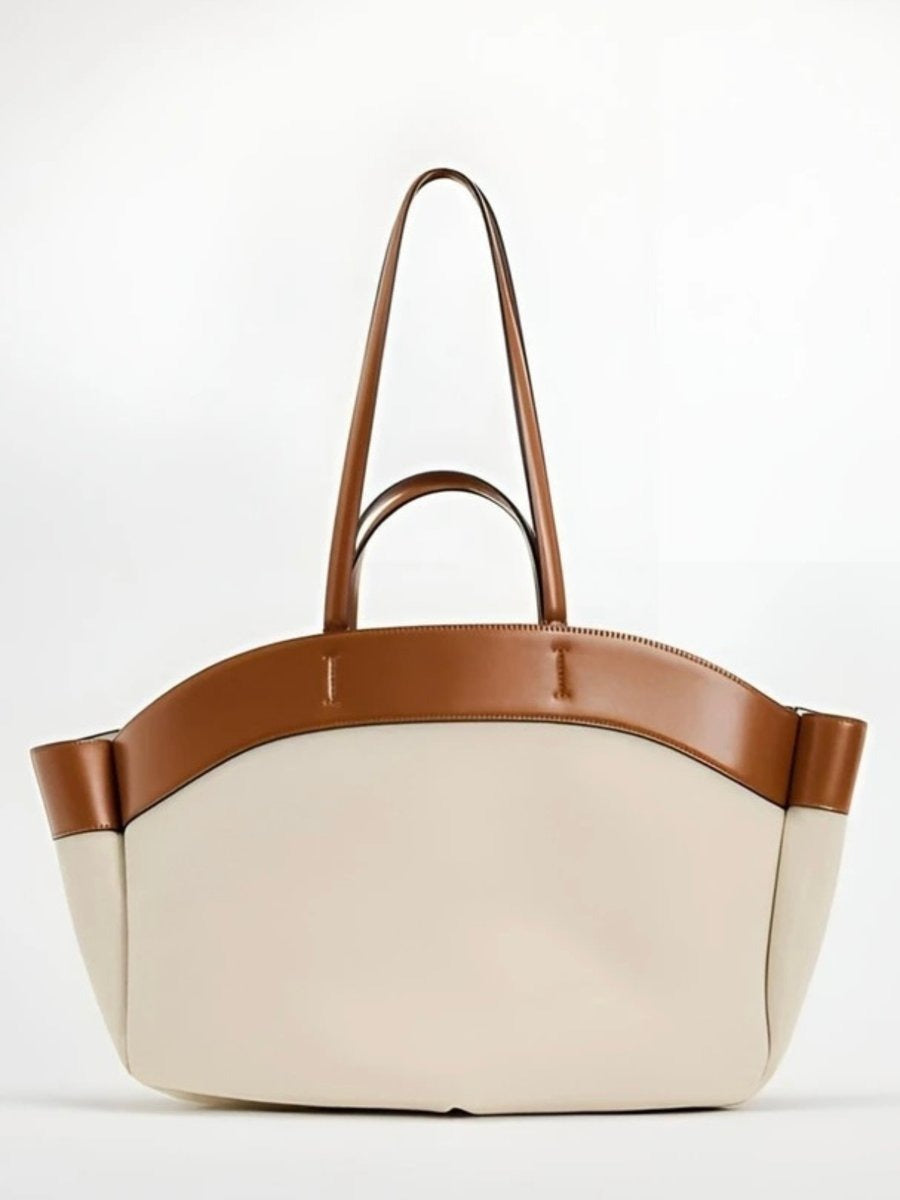 Borsa Shopping Donna, Tela, Rifiniture in Ecopelle, Tracolla-Modaso