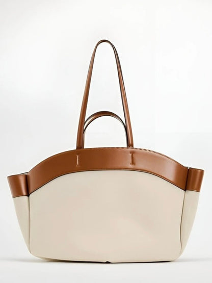 Borsa Shopping Donna, Tela, Rifiniture in Ecopelle, Tracolla-Modaso