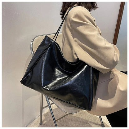 Borsa Vintage Donna, Ecopelle, Spallacci Doppi, Grande Capienza-Modaso