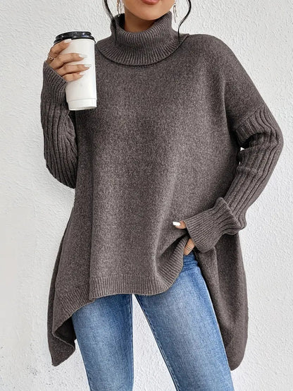 Dolcevita Donna, Lungo, Oversize, Orlo Asimmetrico-Modaso