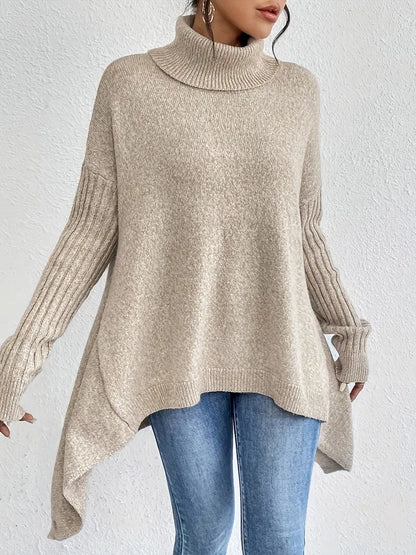 Dolcevita Donna, Lungo, Oversize, Orlo Asimmetrico-Modaso