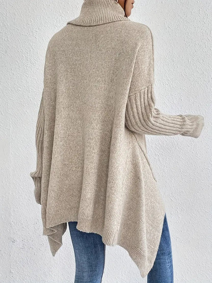 Dolcevita Donna, Lungo, Oversize, Orlo Asimmetrico-Modaso