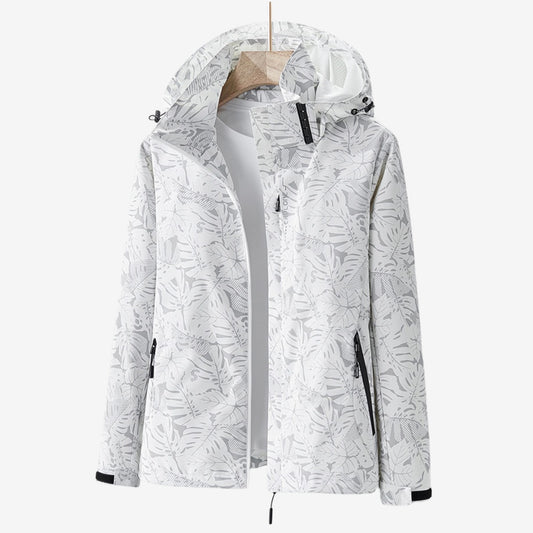 Giacca Impermeabile Donna, Cappuccio, Antivento, Tasche con Zip-Modaso