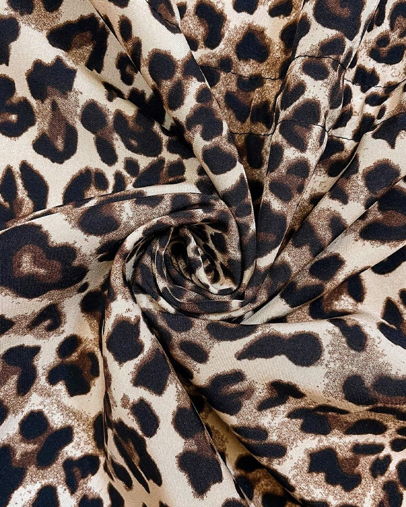 Giacca Leopardata Donna, Reversibile, Cappuccio, Coulisse in Vita-Modaso