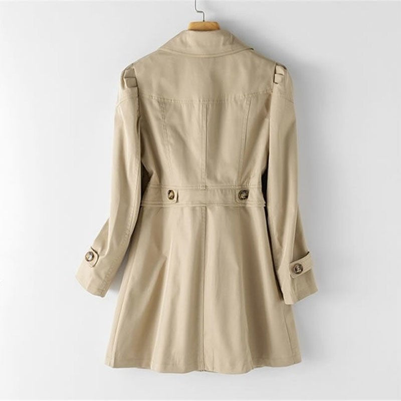 Trench Donna, Lungo, Monopetto, Colletto a Revers-Modaso